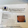 Wilt Chamberlain Kareem Abdul-Jabbar Dr J. Magic Johnson Signed Basketball BAS