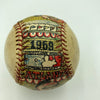 Beautiful Hank Aaron Signed Hand Painted George Sosnak Folk Art Baseball JSA COA