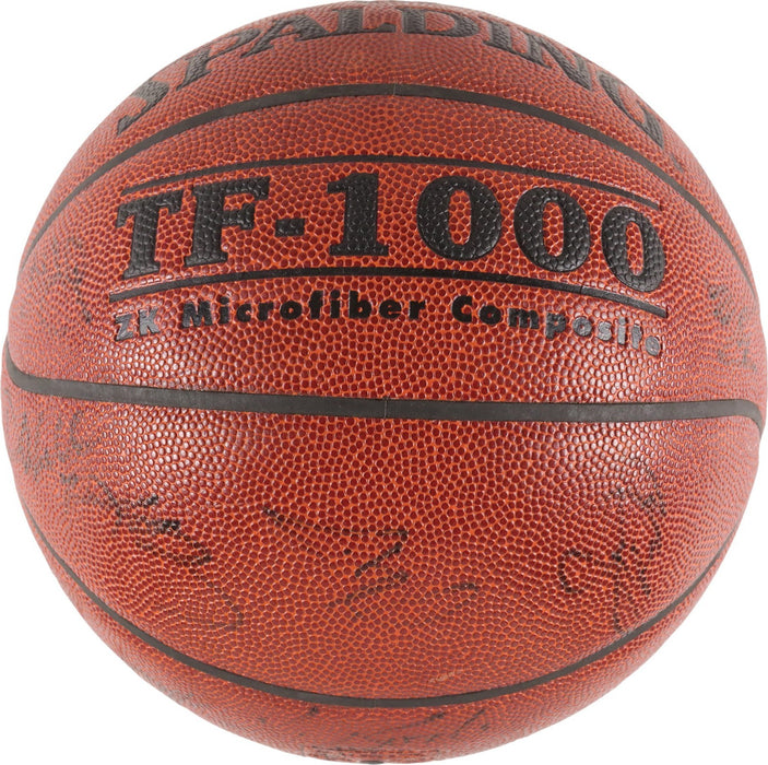 Kobe Bryant & Lebron James 2008 Team USA Signed Basketball Olympics PSA DNA