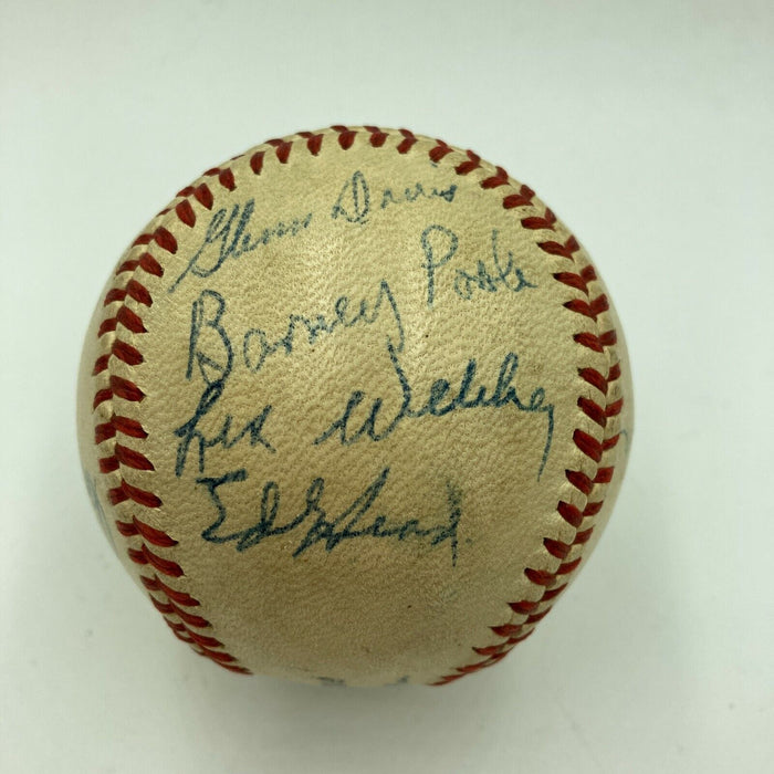 1945 Brooklyn Dodgers & USMC Football Stars Signed Baseball Doak Walker JSA COA