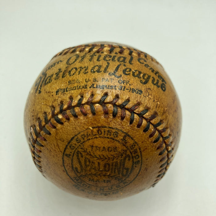 Christy Mathewson & Ty Cobb 1918 Team Signed National League Baseball JSA COA
