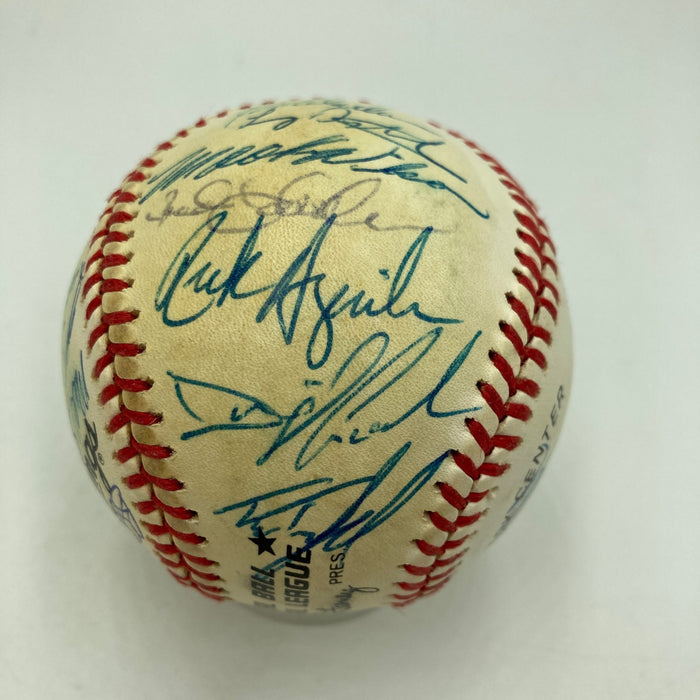 1986 New York Mets World Series Champs Team Signed Vintage NL Baseball JSA COA