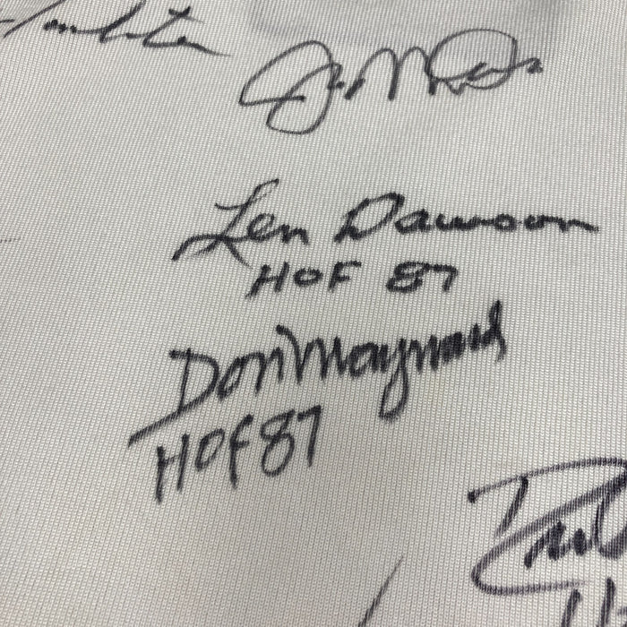 NFL Hall Of Fame Quarterbacks Multi Signed Mitchell & Ness Jersey 40 Sigs JSA