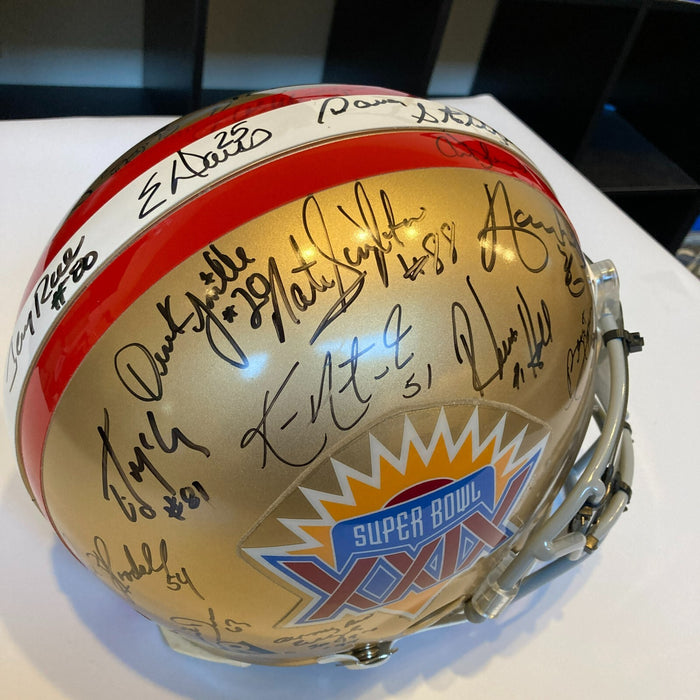1994 San Francisco 49ers Super Bowl XXIX Champs Team Signed Full Size Helmet JSA