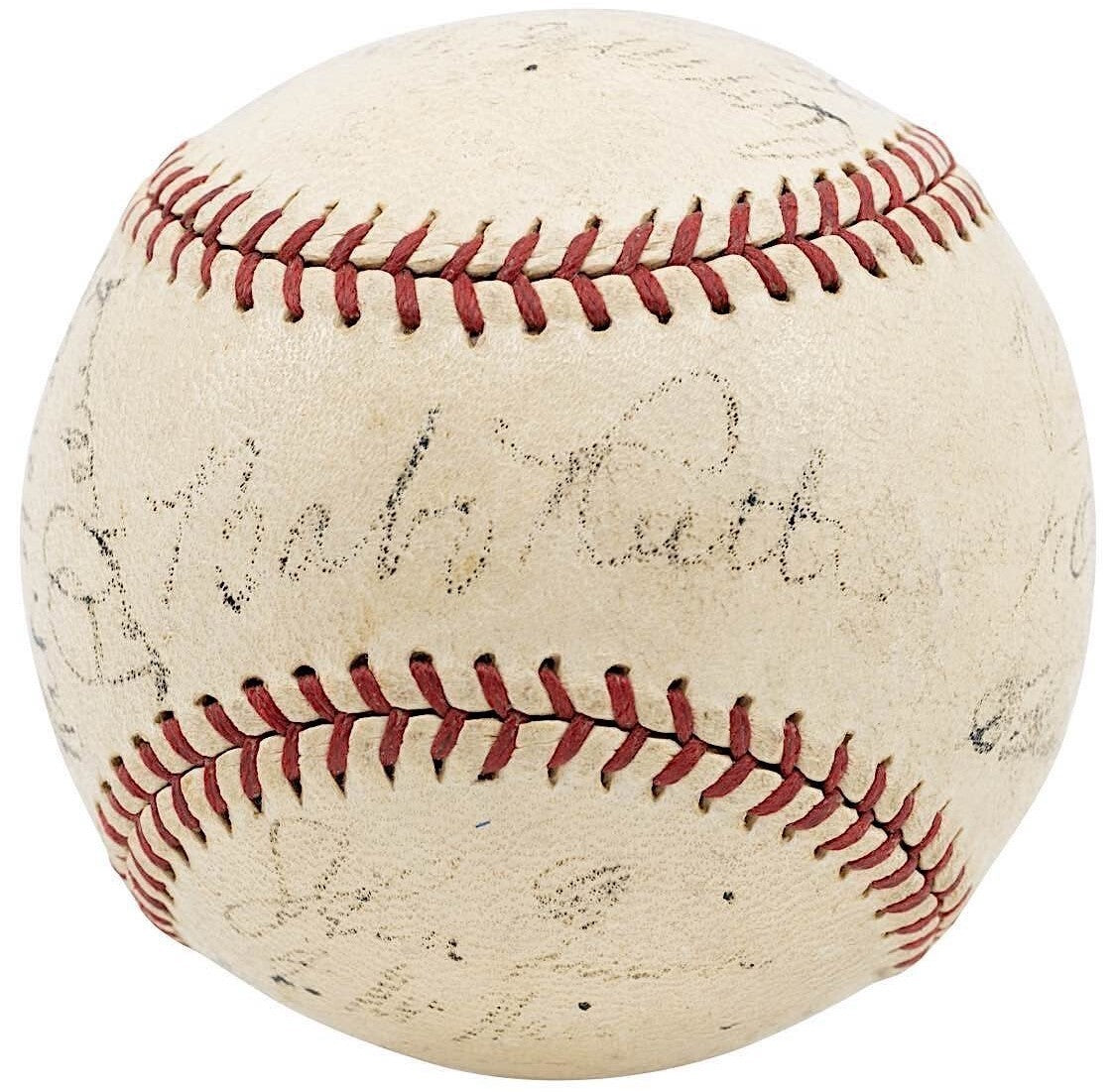 Babe Ruth & Lou Gehrig 1934 Tour Of Japan Team Signed Baseball With Beckett COA