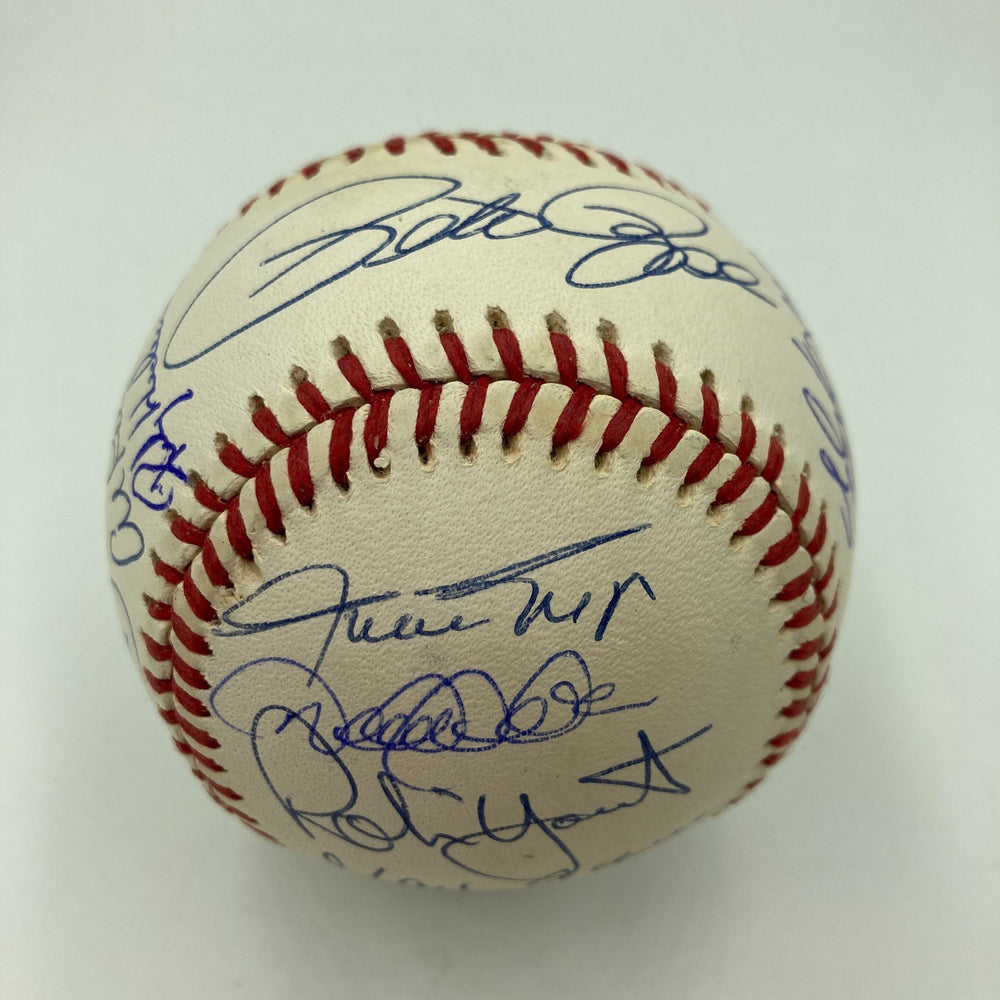 3000 Hit Club Signed Baseball 20 Sigs Willie Mays Derek Jeter Ichiro PSA