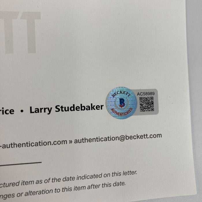 1974 Los Angeles Rams Team Signed Vintage Rawlings Football Beckett COA