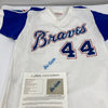 Hank Aaron Signed Authentic 1974 Mitchell & Ness Atlanta Braves Jersey JSA COA