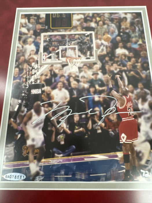 Michael Jordan Signed Last Dance Game Used Final Floor NBA Finals UDA Upper Deck