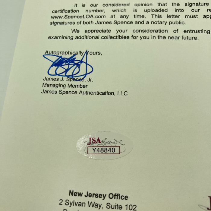 Ted Williams Signed Official American League Baseball JSA COA