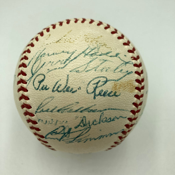 1952 All Star Game Team Signed Baseball Jackie Robinson JSA COA