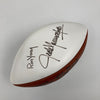 2001 NFL Hall Of Fame Induction Class Signed Football Marv Levy Lynn Swann JSA