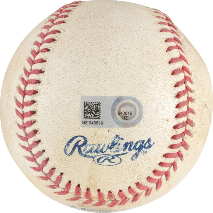 Justin Verlander's Game Used Baseball from 1-Hitter 08/26/2015 MLB Authentic