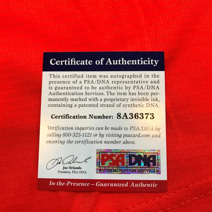 Kenley Jansen Signed Heavily Inscribed 2017 All Star Game Jersey Dodgers PSA DNA