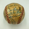 Hank Aaron & Eddie Mathews 1950's Milwaukee Braves Team Signed Baseball