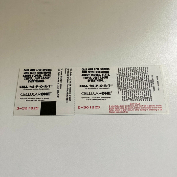 Jason Isringhausen MLB Debut First Game Original Ticket July 17, 1995