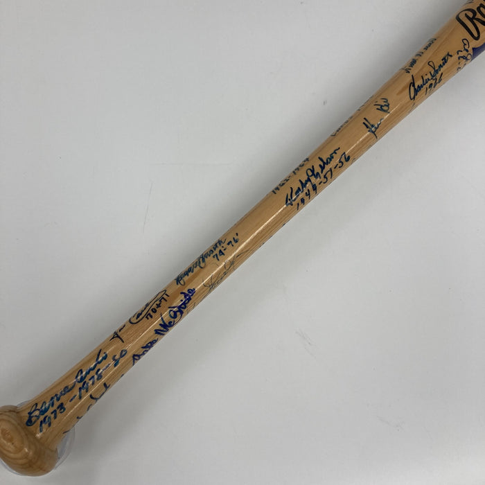 The Finest St. Louis Cardinals HOF Multi Signed Baseball Bat 70+ Sigs! JSA