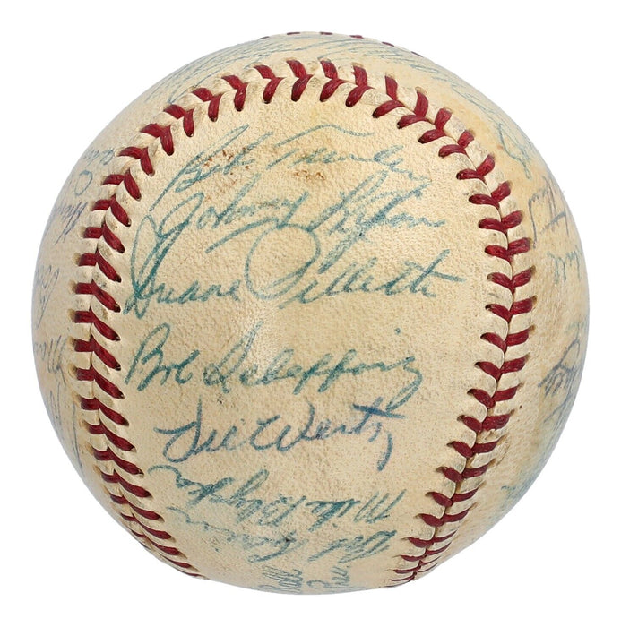 1953 St. Louis Browns Team Signed American League Baseball Beckett COA