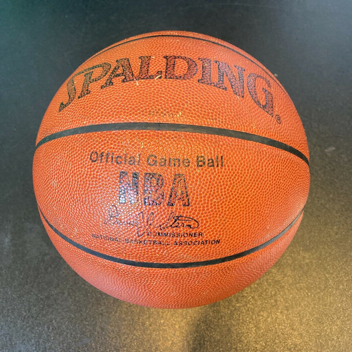 Kobe Bryant Signed Game Used Official Spalding Official NBA Game Basketball JSA