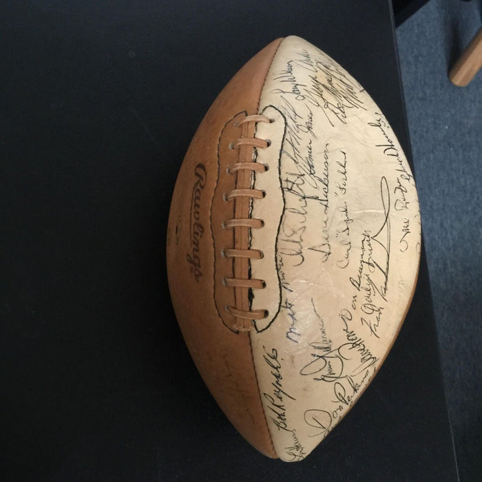 Rare 1969 Eastern Conference Pro Bowl Team Signed Football 36 Sigs JSA COA