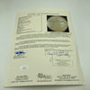 Jimmy Dudley Single Signed 1954 American League Baseball JSA COA Indians HOF