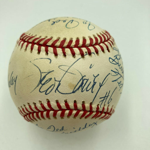 Dodgers Greats Signed Baseball Steve Yeager Garvey Tommy & Willie Davis PSA DNA