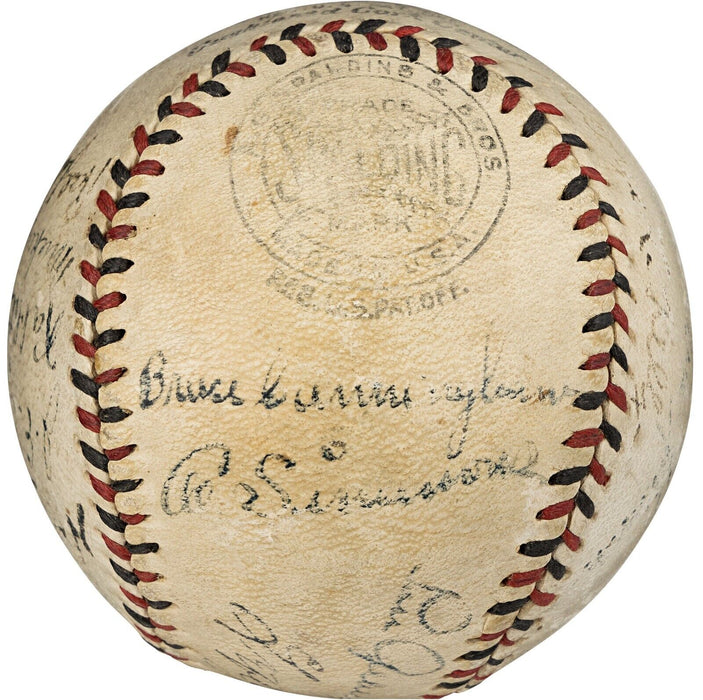 1931 Tour Of Japan Team Signed Baseball With Lou Gehrig PSA DNA & Beckett COA