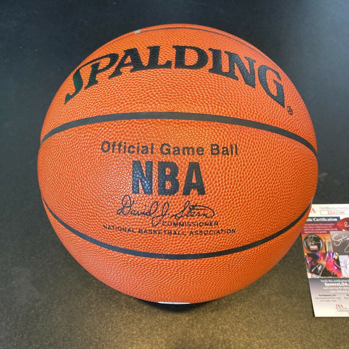 Jerry Stackhouse Signed Spalding Official Game Basketball With JSA COA