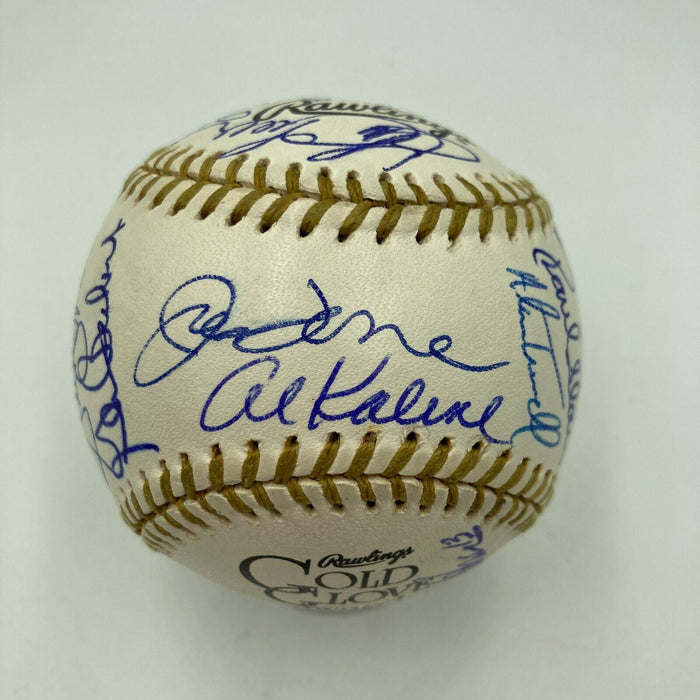 Gold Glove Winners Signed Baseball 25 Sigs Brooks Robinson Ivan Rodriguez JSA