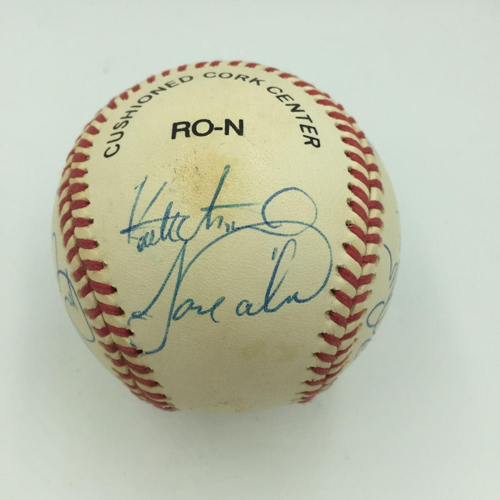 Rare 1993 Chipper Jones Pre Rookie Richmond Braves Team Signed Baseball JSA COA