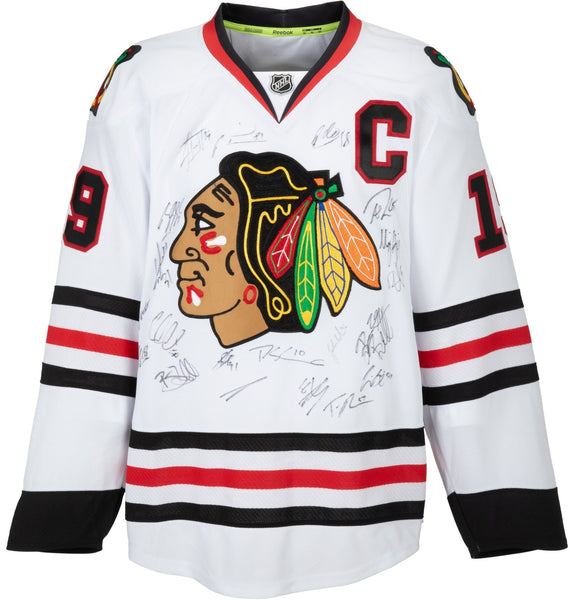 2014–15 Chicago Blackhawks Stanley Cup Champs Team Signed Jersey PSA DNA Beckett
