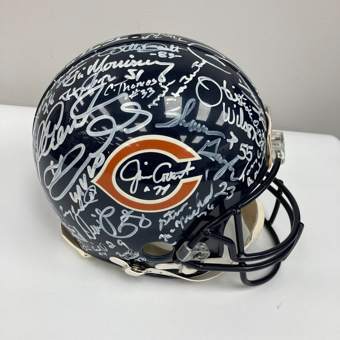 The Finest 1985 Chicago Bears Super Bowl Champs Team Signed Helmet PSA DNA COA