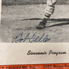 Bob Feller Signed Vintage 1946 Barnstorming Program Negro League Rare
