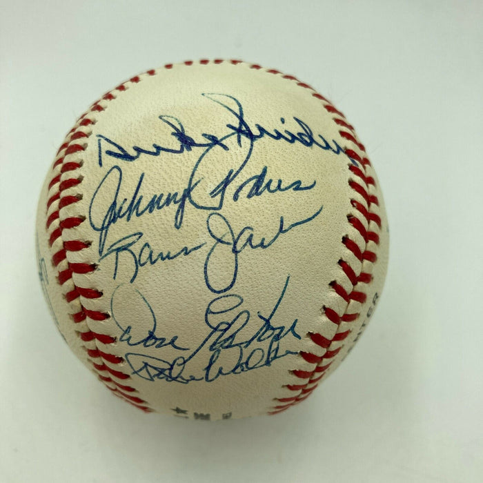 1956 Brooklyn Dodgers Champs Team Signed Baseball Sandy Koufax Don Drysdale PSA