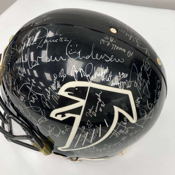 1995 Atlanta Falcons Team Signed Eric Metcalf Game Used Helmet JSA COA