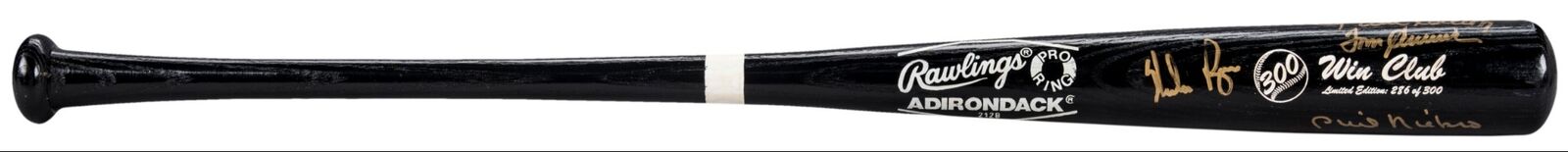 300 Win Club Signed Commemorative Bat Nolan Ryan Tom Seaver 8 Sigs Beckett COA