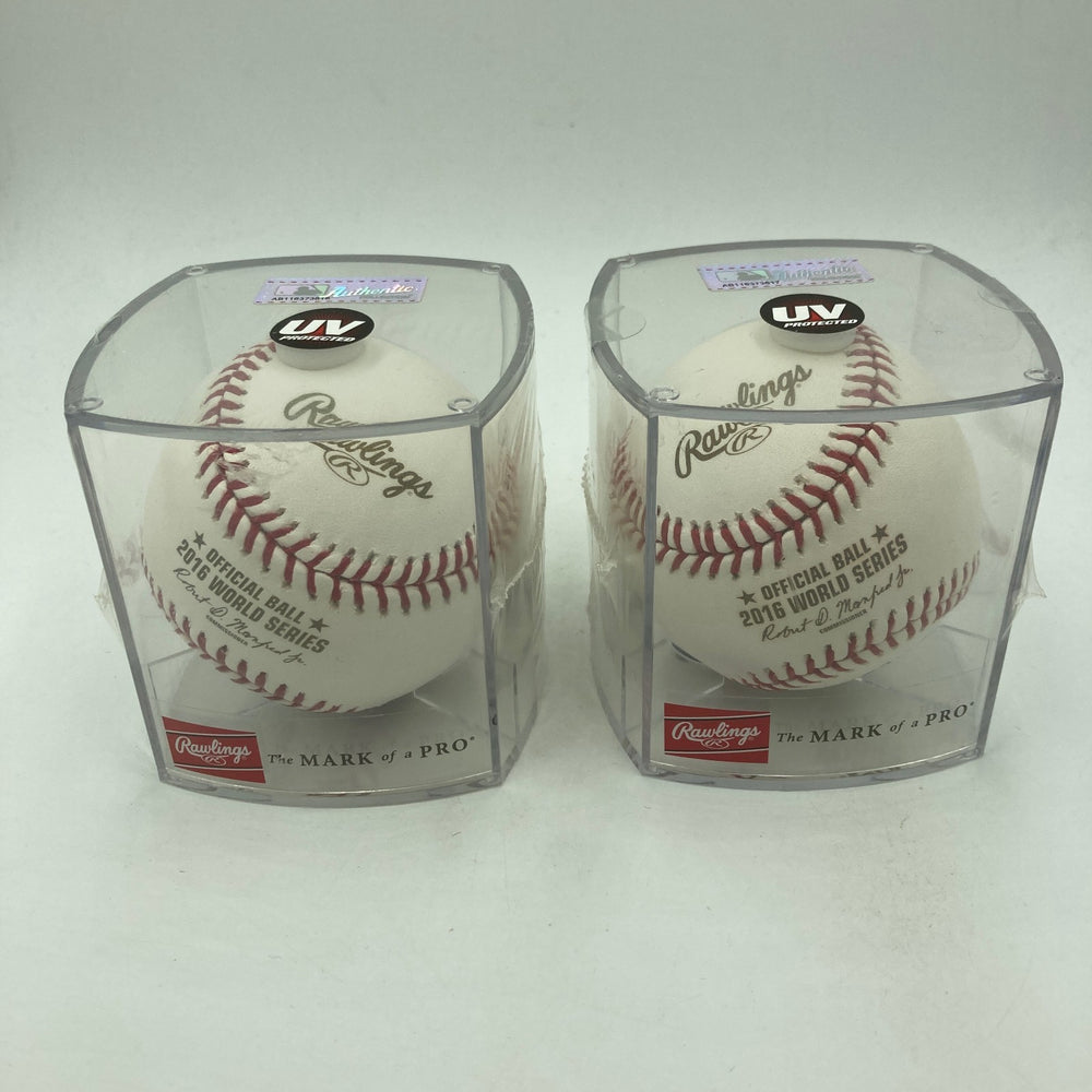 Lot Of 2 2016 Rawlings World Series Baseball Chicago Cubs