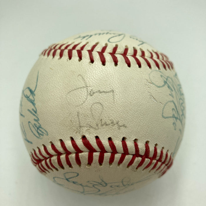 1989 Oakland A’s World Series Champs Team Signed Baseball 29 Sigs JSA COA