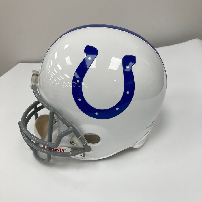 Johnny Unitas Colts Legends Signed Full Size Authentic Riddell Helmet JSA COA