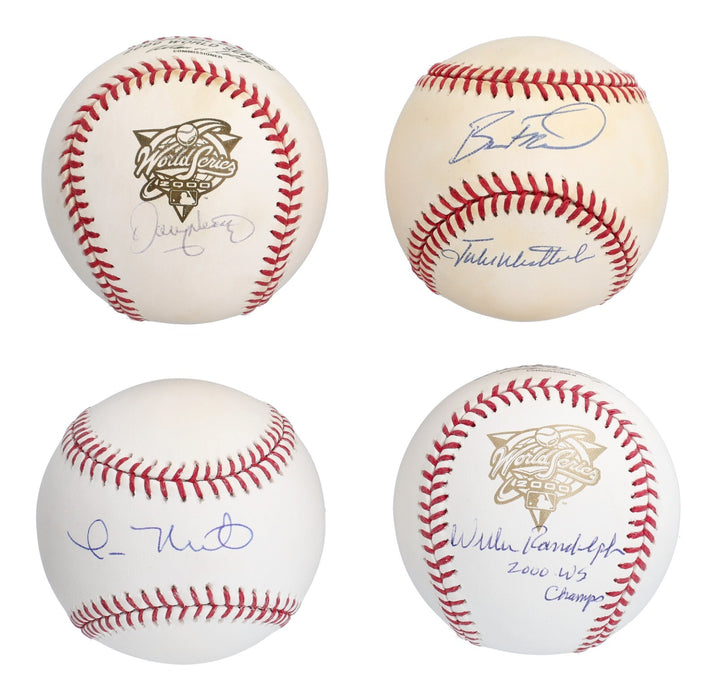 2000 New York Yankees WS Champs Team Signed Baseball Collection 60 Balls JSA COA