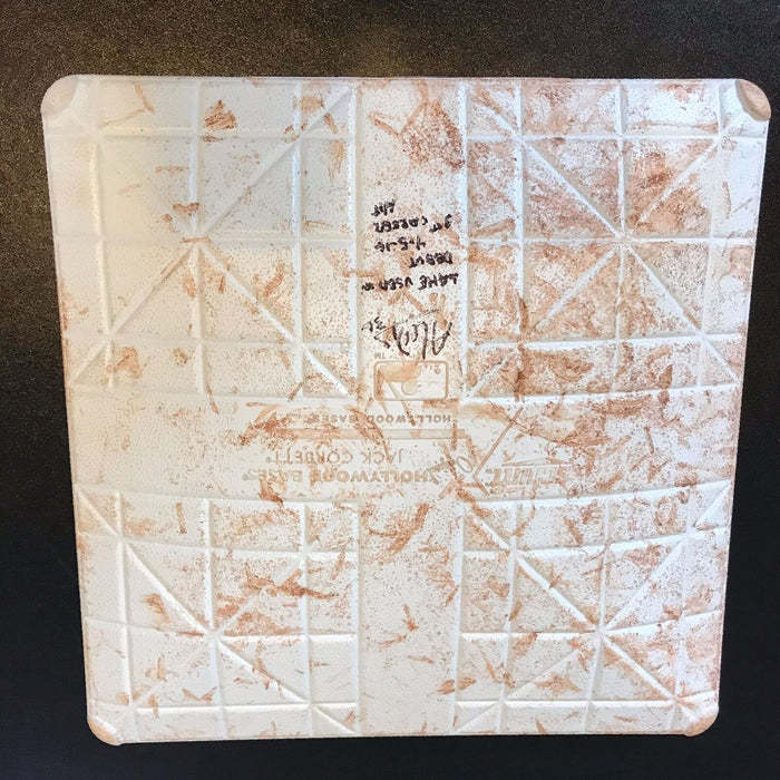 Aledmys Diaz Debut First Game Of Career Game Used Base Signed Inscribed JSA COA