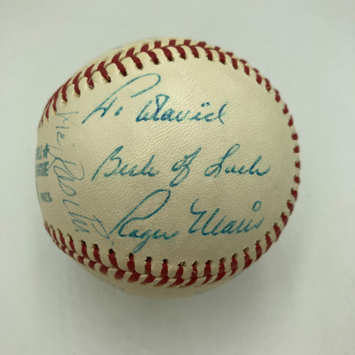 Roger Maris "To David"  Signed Official American League Baseball JSA COA
