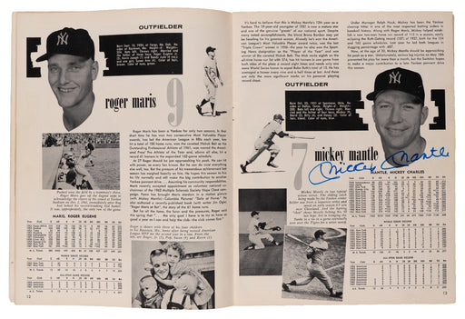 Mickey Mantle 1962 New York Yankees Team-Signed Yearbook JSA COA