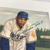 Willie Mays Signed 11x15 1953 Topps Photo Lithograph JSA COA