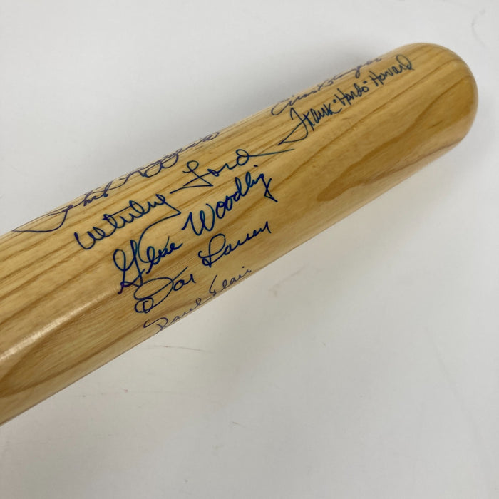 Yogi Berra Phil Rizzuto Whitey Ford New York Yankees Legends Signed Bat JSA COA