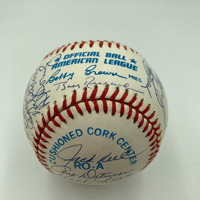 1961 New York Yankees World Series Champs Team Signed Baseball Mickey Mantle BAS