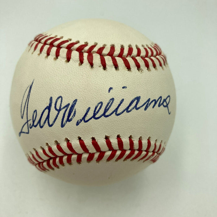 Stunning Ted Williams Single Signed American League Baseball JSA Graded MINT 9
