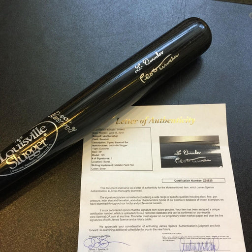 Rare Leo Durocher Signed Louisville Slugger Game Model Bat With JSA COA