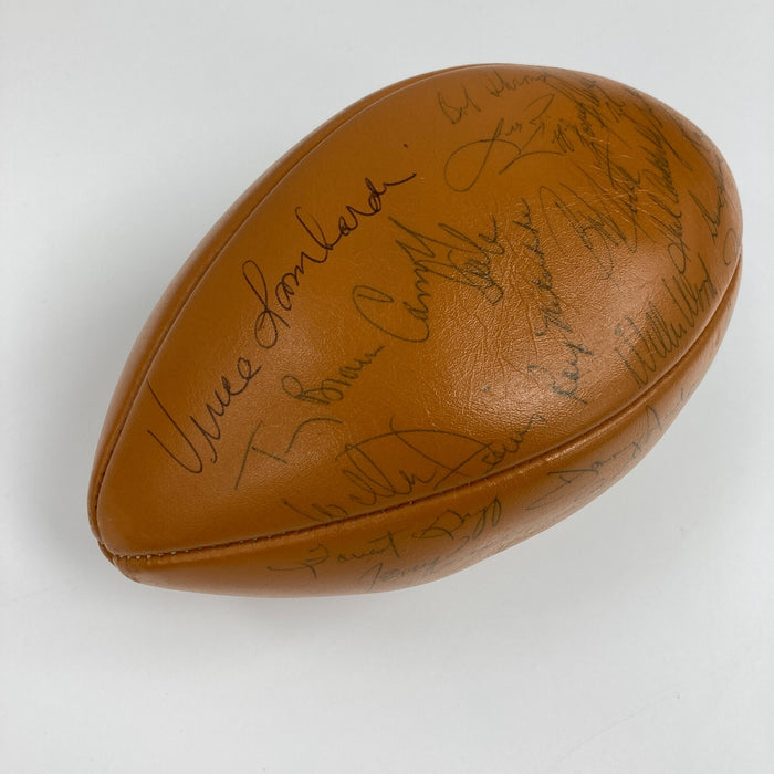 The Finest 1967 Green Bay Packers Super Bowl II Champs Team Signed Football PSA