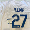 Matt Kemp "#27 2011 39 HR 40 Stolen Bases" Signed Los Angeles Dodgers Jersey BAS